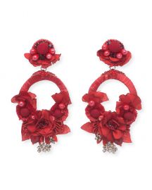 Ranjana Khan Posie Statement Earrings  at Neiman Marcus